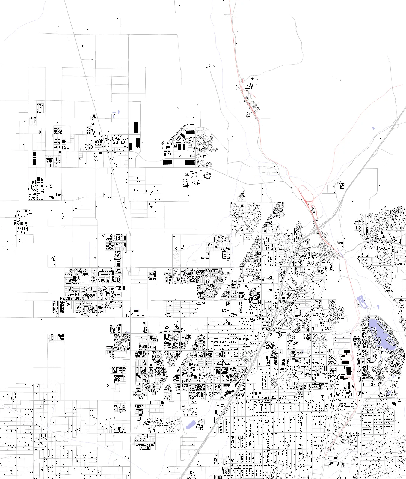 Victorville figure ground plan