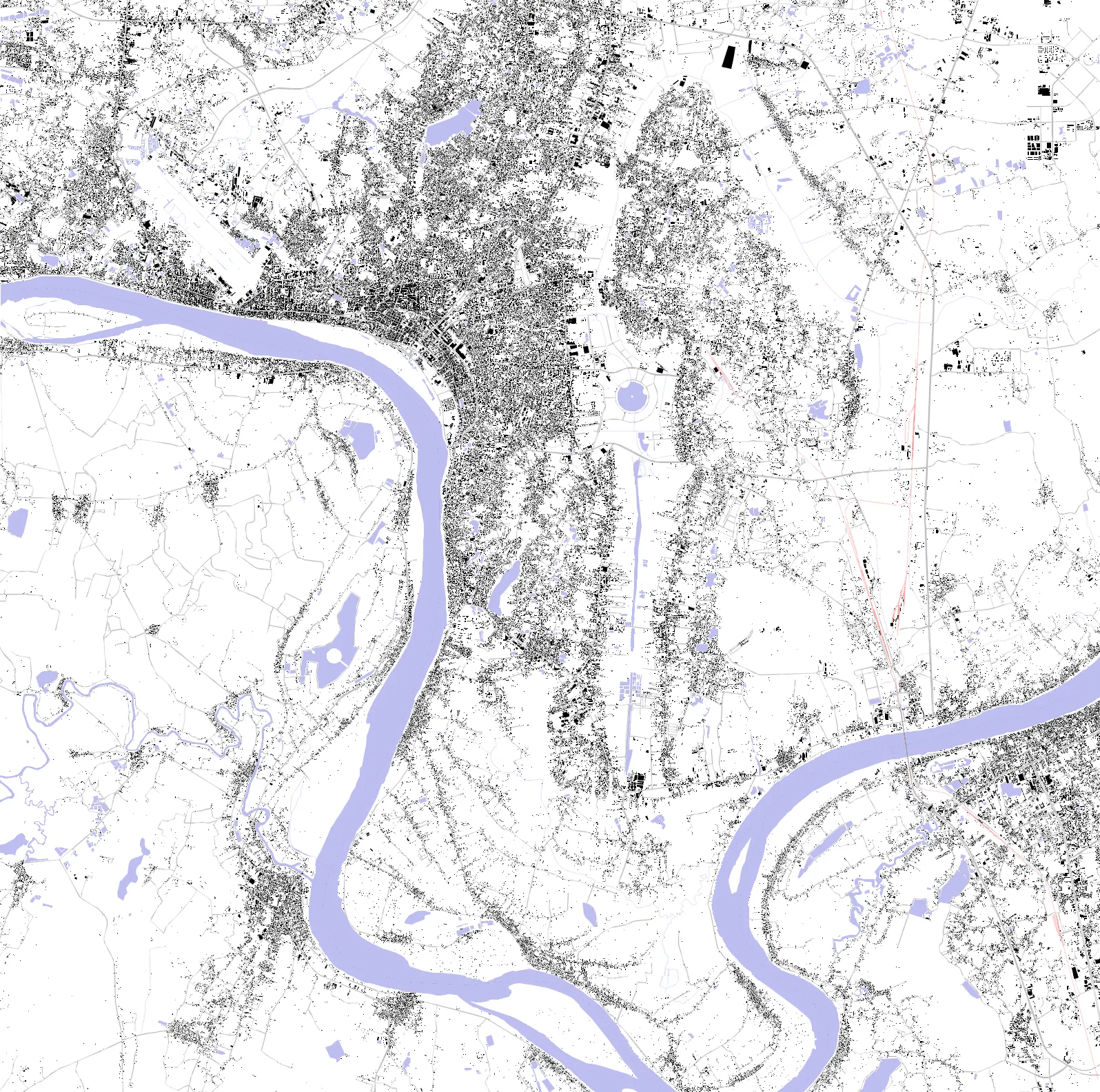 Vientiane figure ground plan