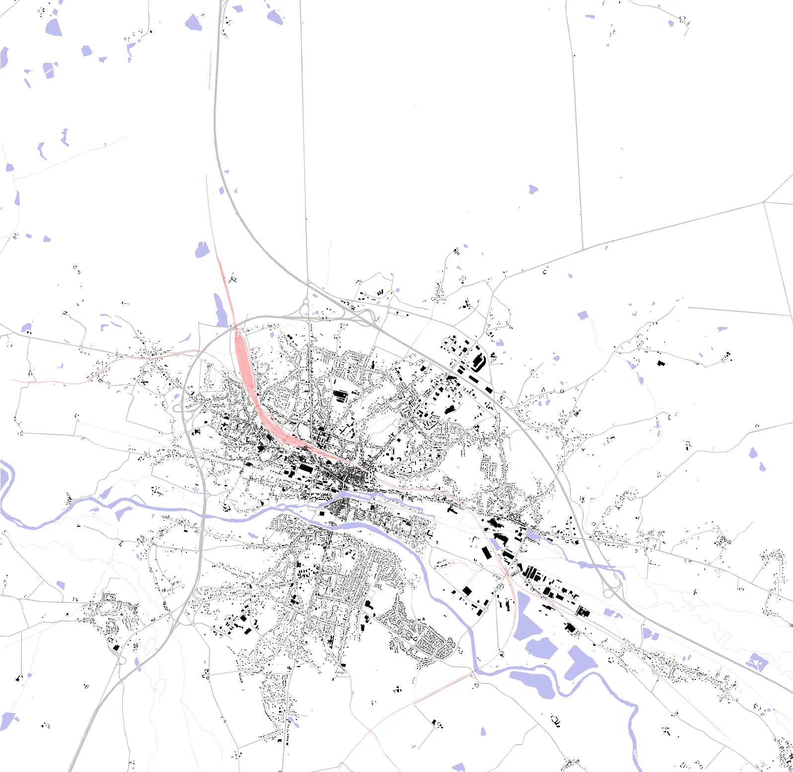 Vierzon plan de masse