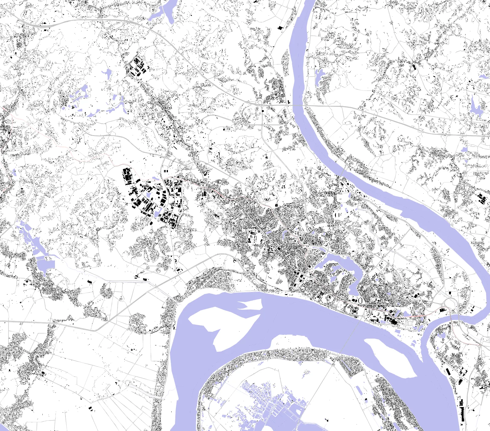 Việt Trì figure ground plan