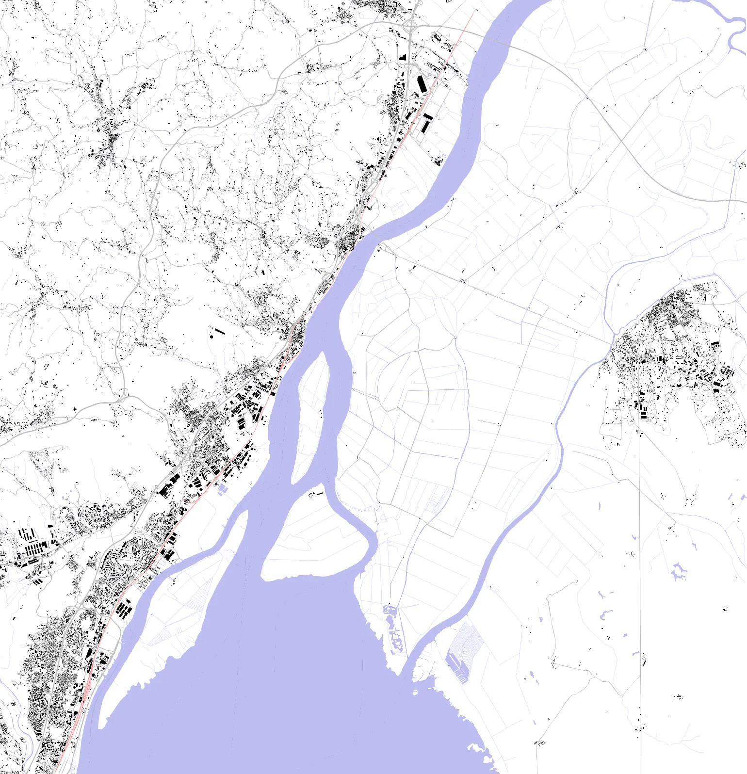 Vila Franca de Xira figure ground plan
