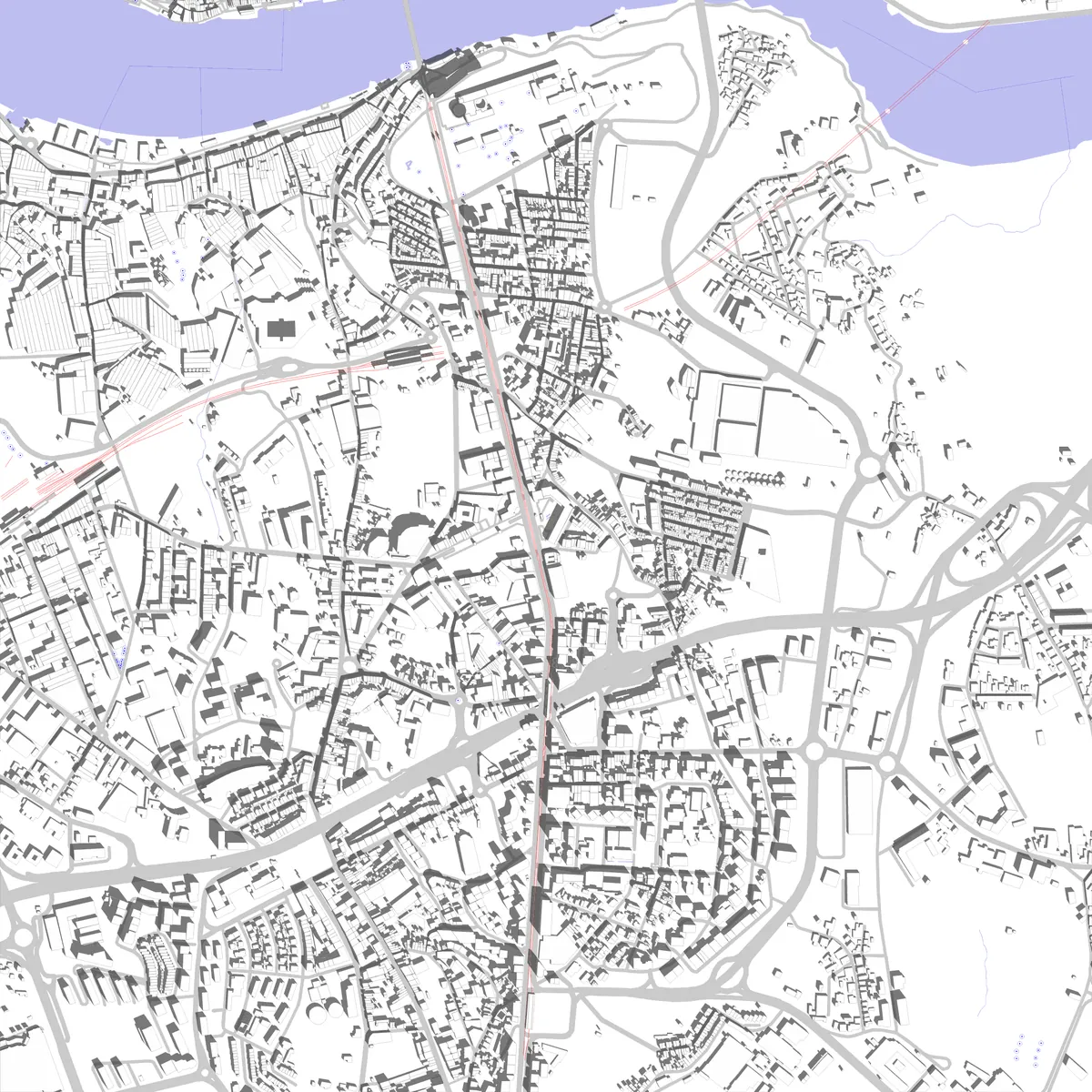 Vila Nova de Gaia site plan (2.5 km)