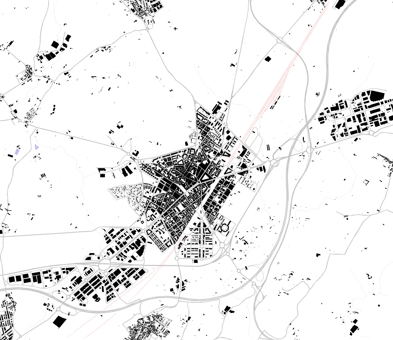 Vilafranca del Penedès plano de masas