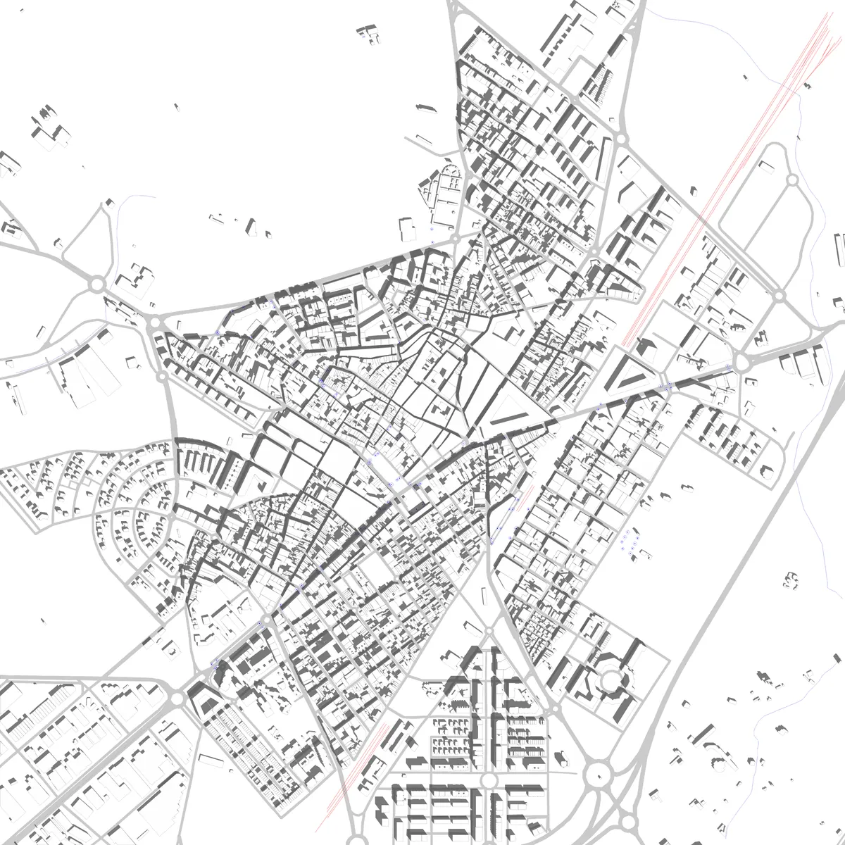 Vilafranca del Penedès plano de situación (2.5 km)