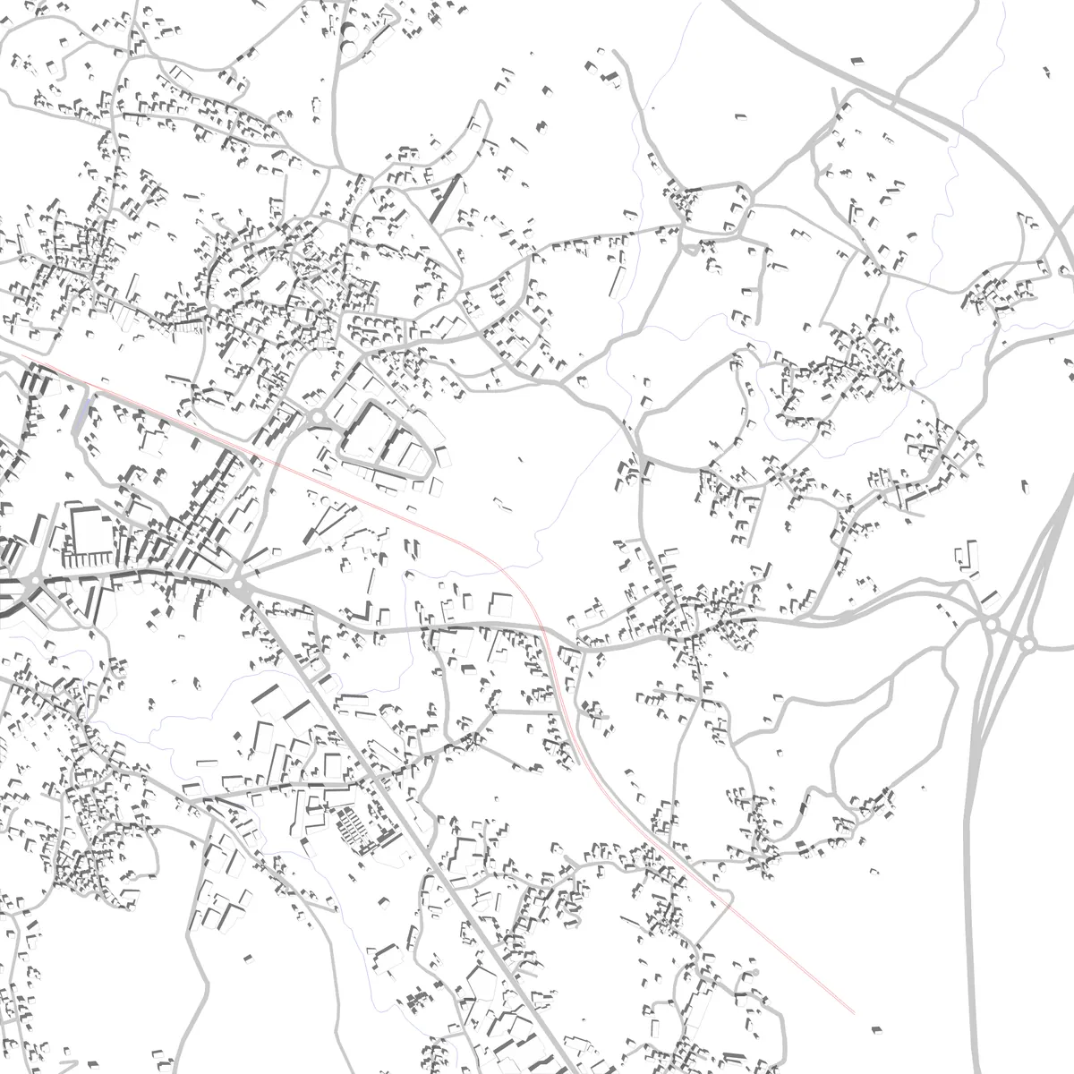 Vilagarcía de Arousa plano de situación (2.5 km)