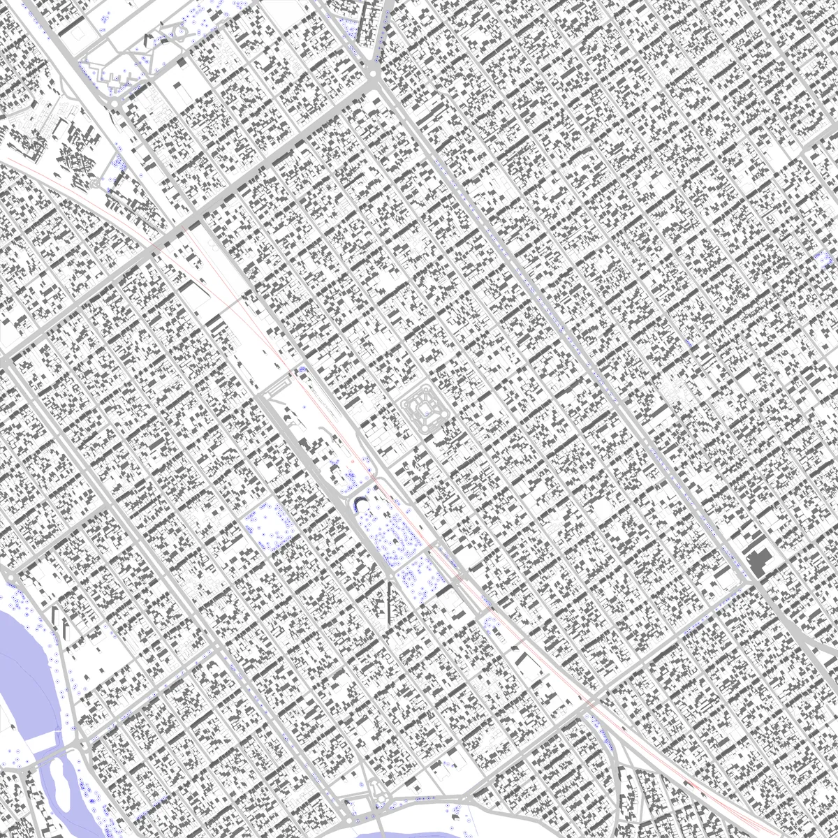 Villa María plano de situación (2.5 km)