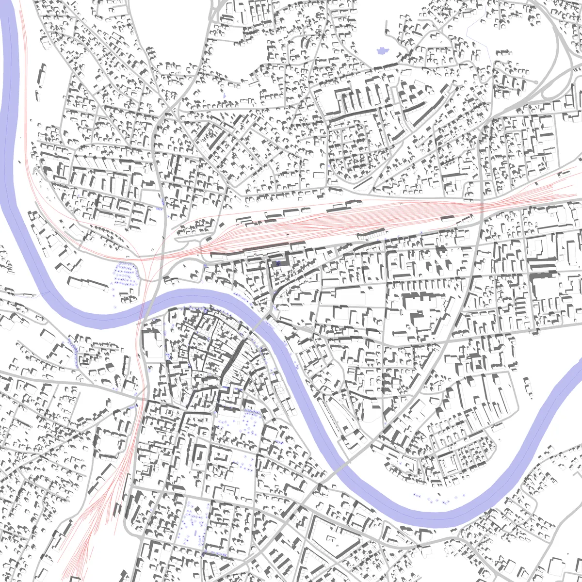 Villach Lageplan (2,5 km)