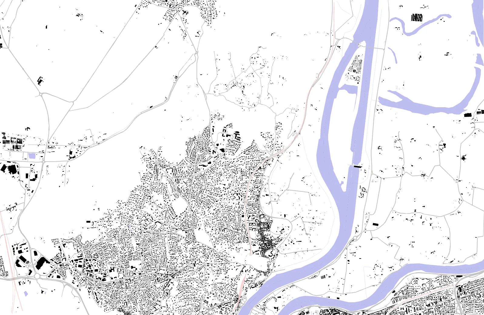 Villeneuve-lès-Avignon figure ground plan