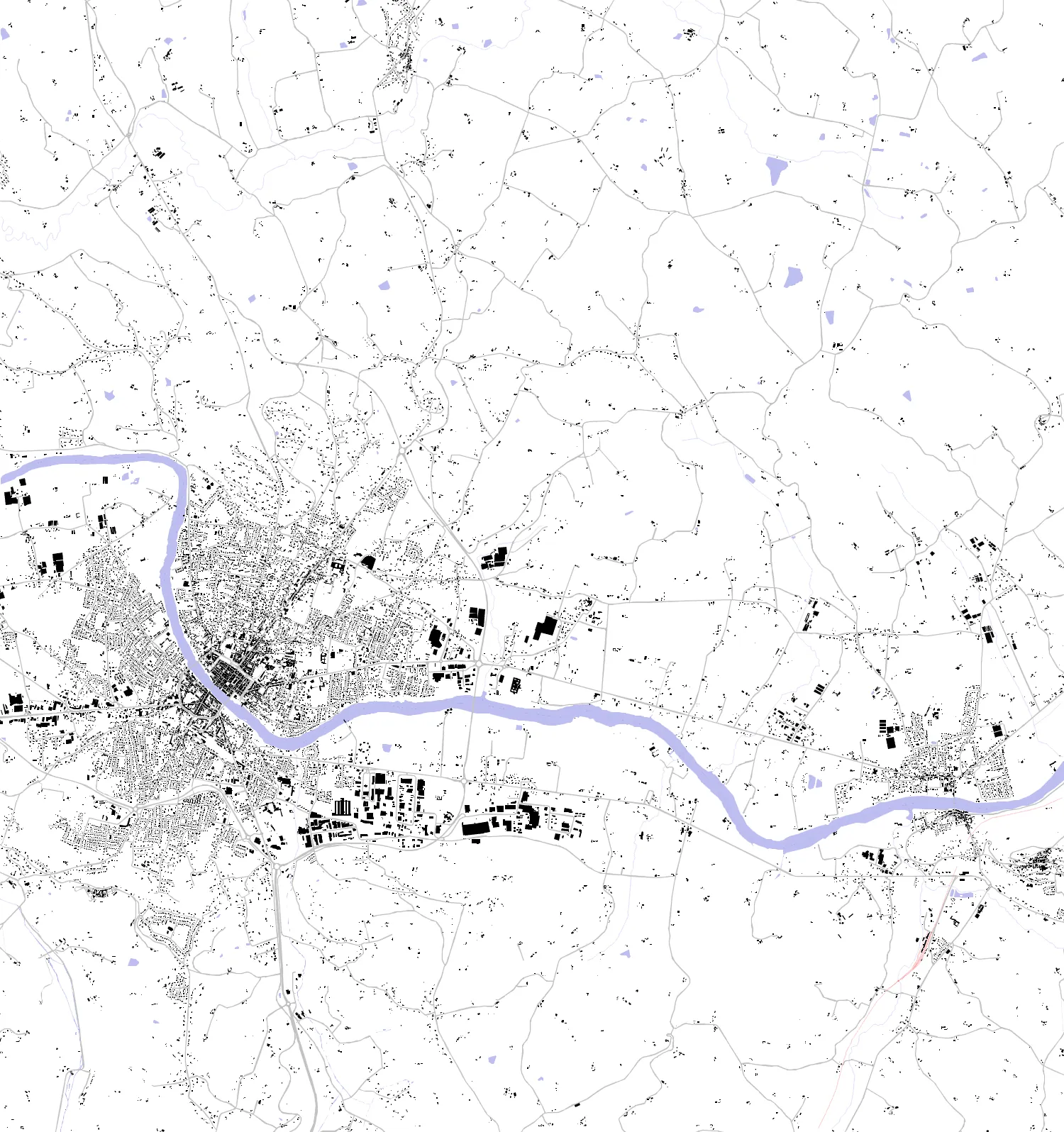 Villeneuve-sur-Lot plan de masse