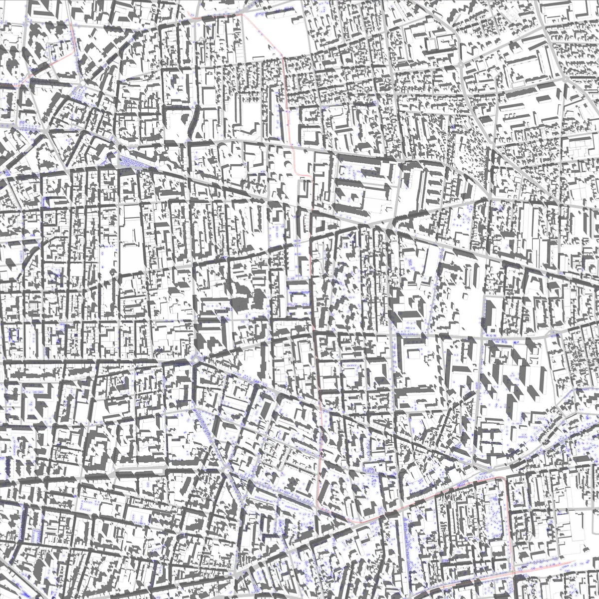 Villeurbanne site plan (2.5 km)