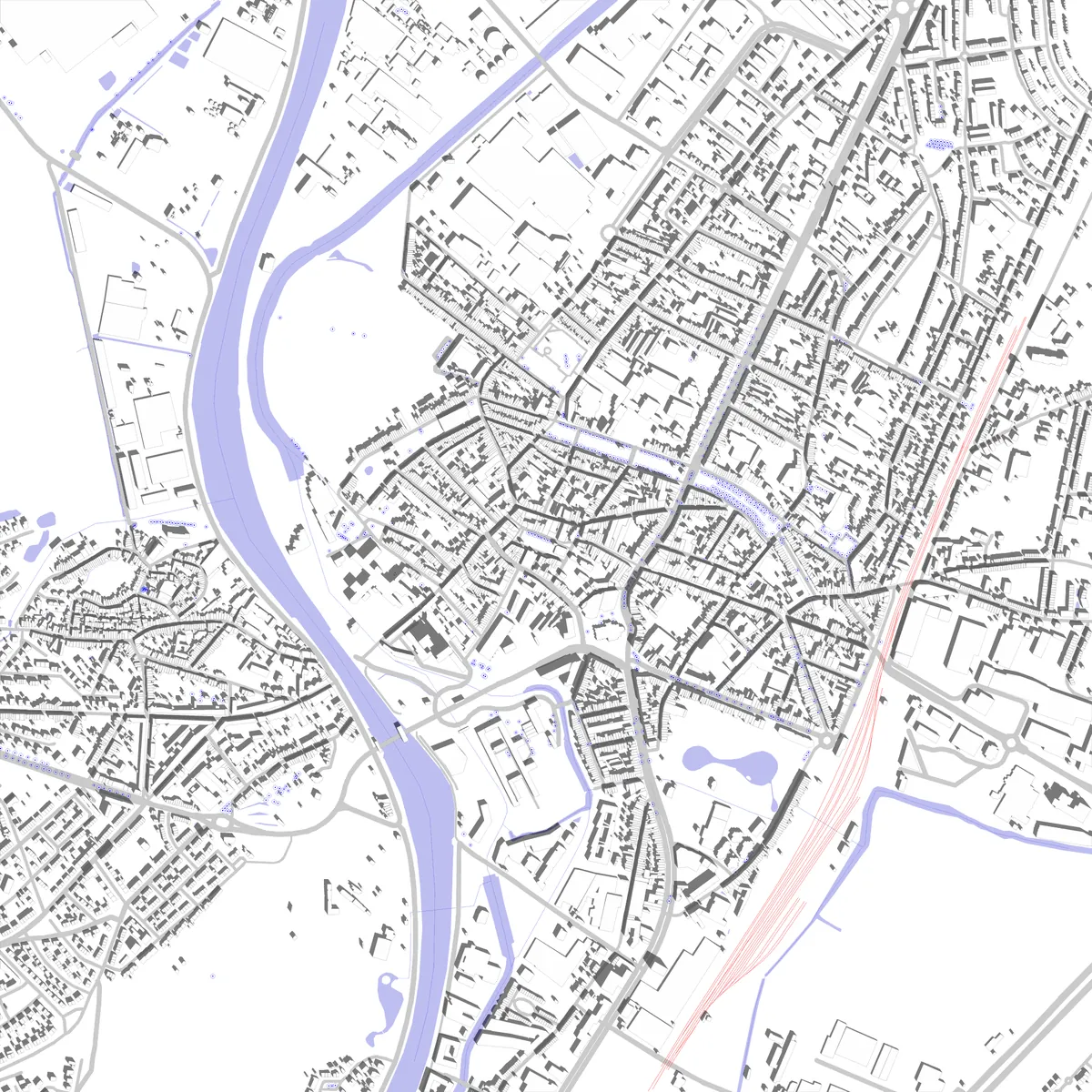 Vilvoorde plan de situation (2,5 km)