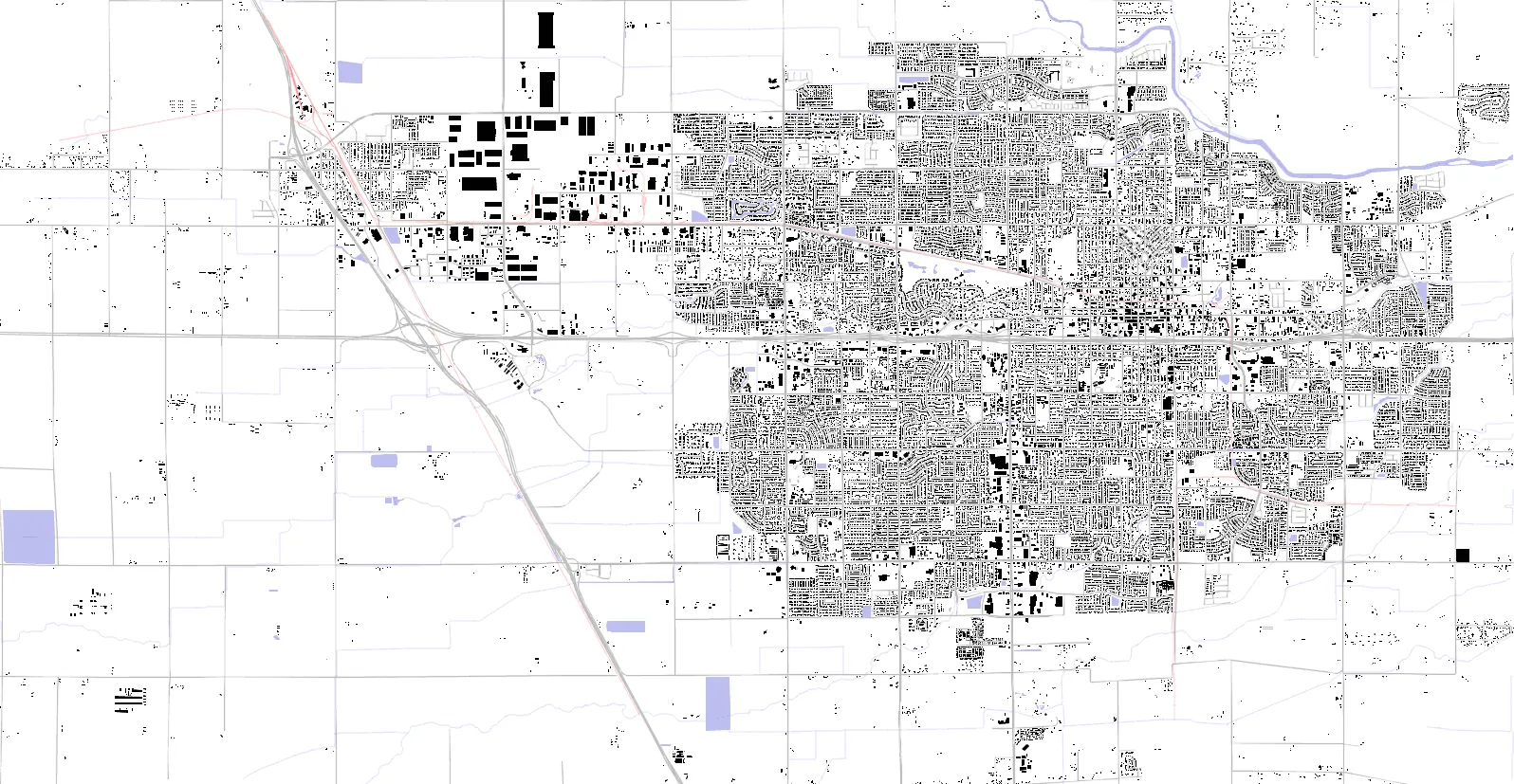Visalia figure ground plan