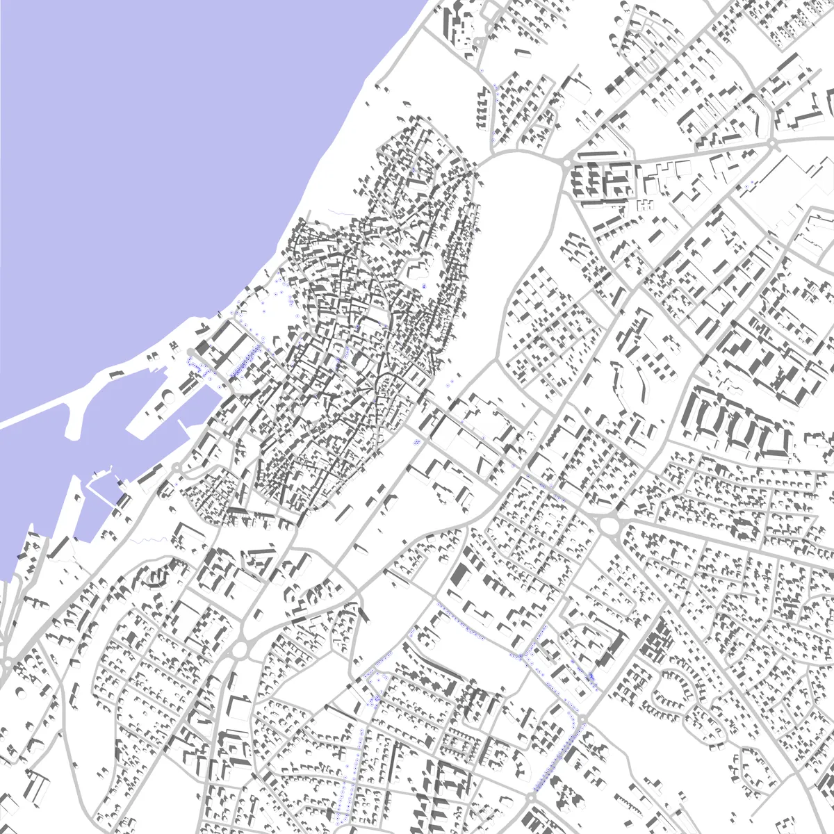Visby situationsplan (2,5 km)