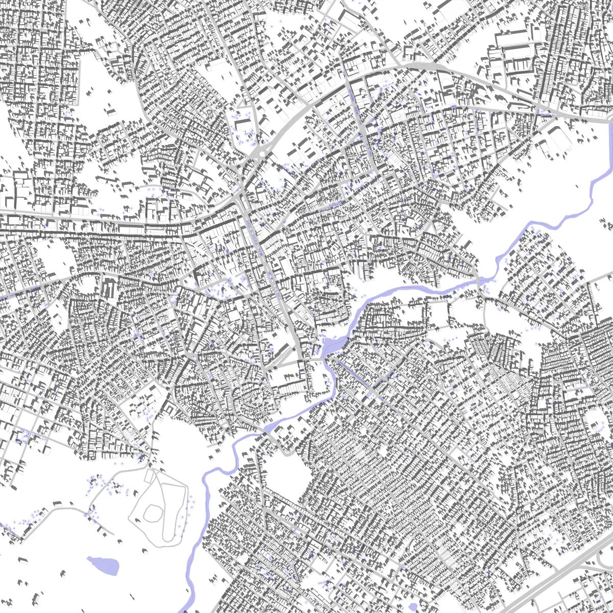Vitória de Santo Antão site plan (2.5 km)