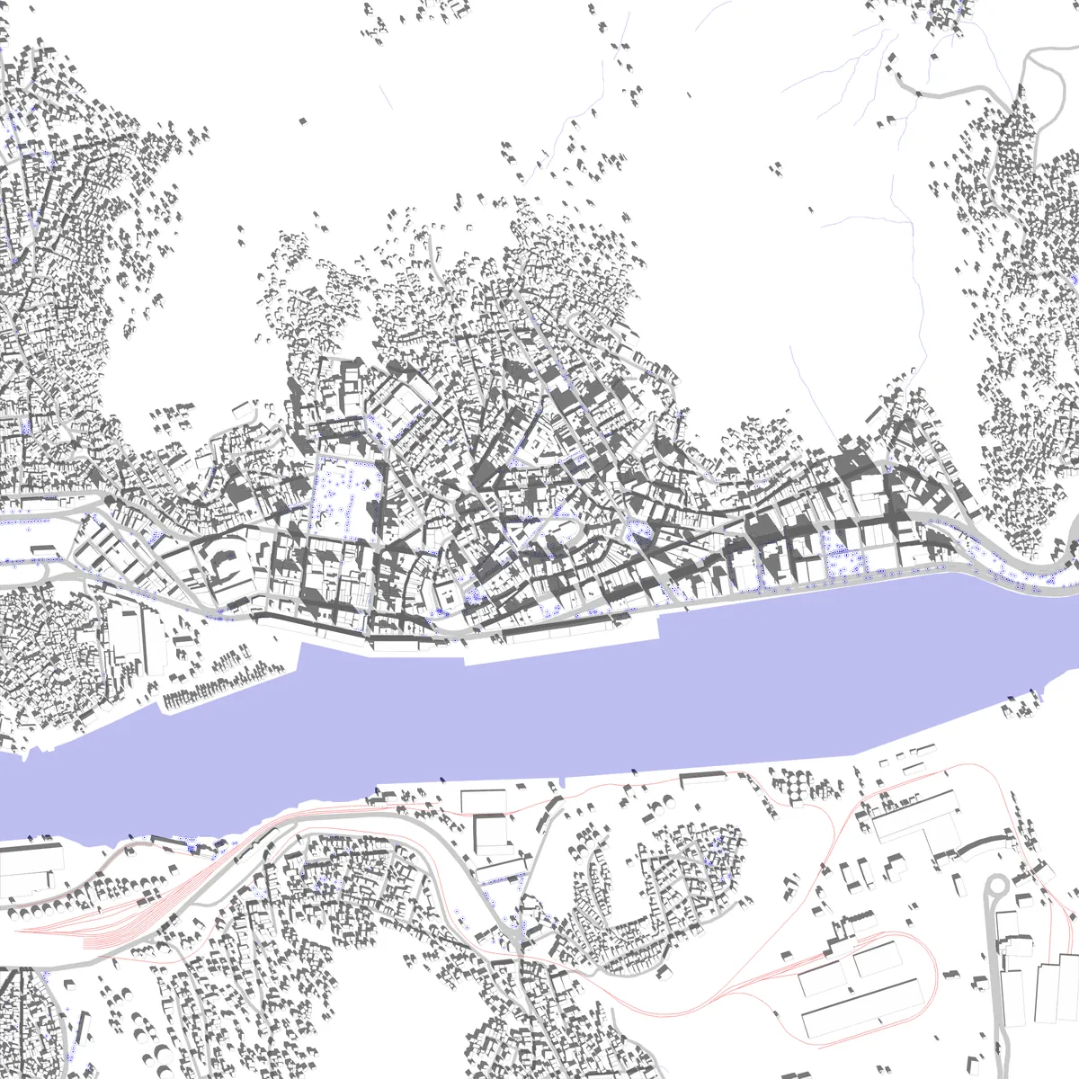 Vitória planta de localização (2,5 km)