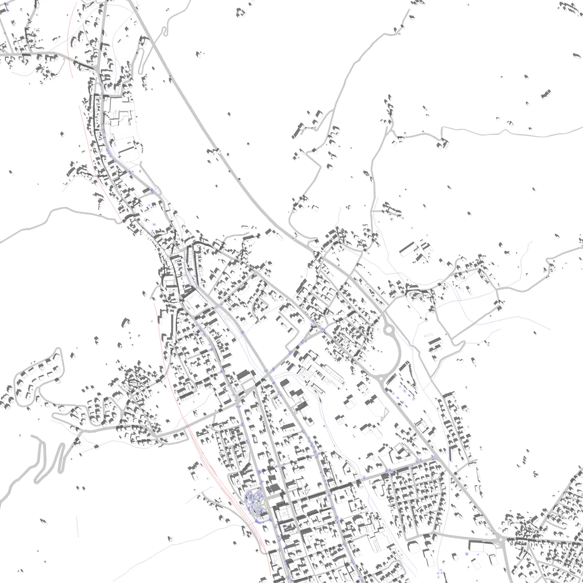 Vittorio Veneto planimetria di sito (2.5 km)