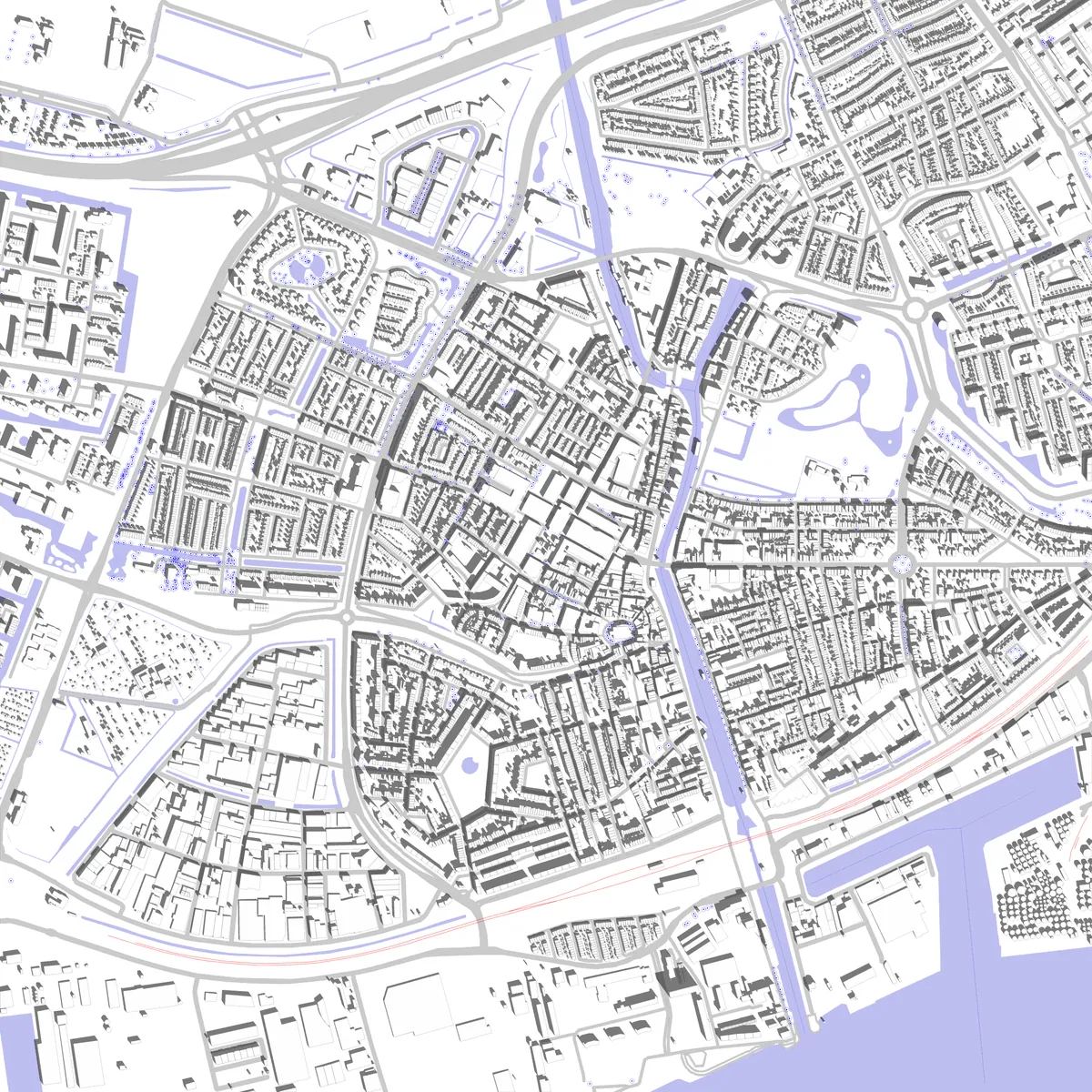 Vlaardingen situatieplan (2,5 km)