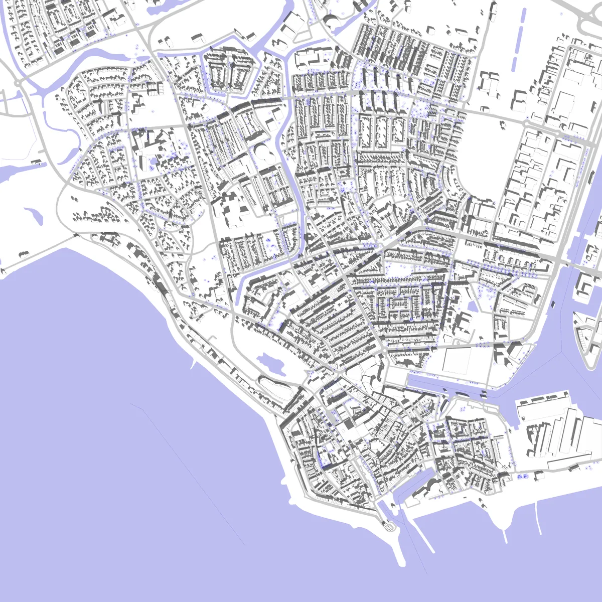 Vlissingen situatieplan (2,5 km)