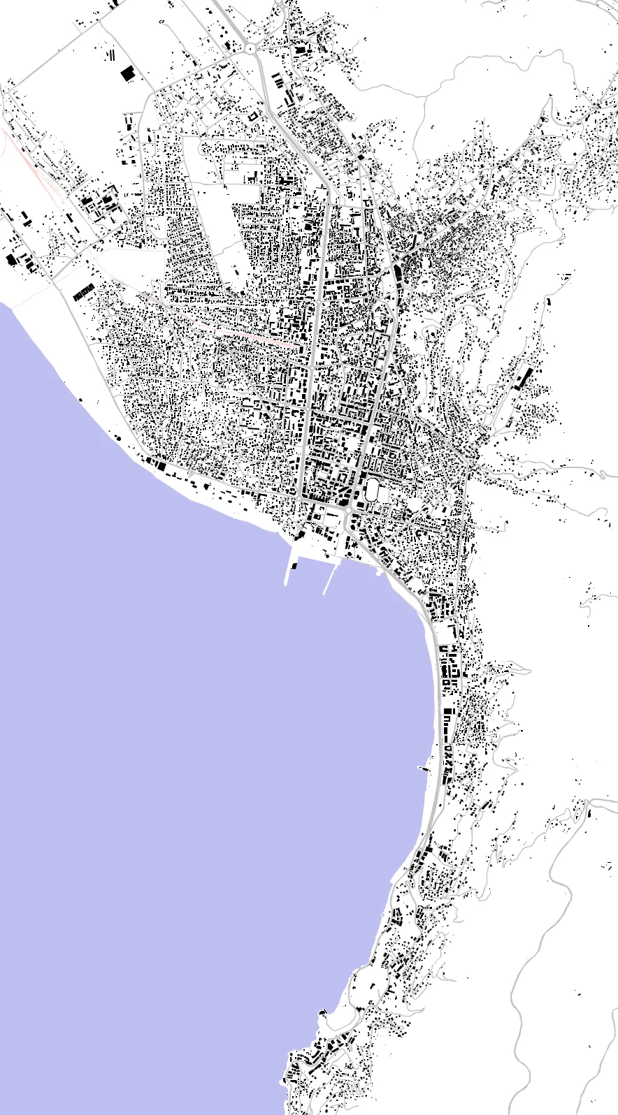 Vlorë figure ground plan