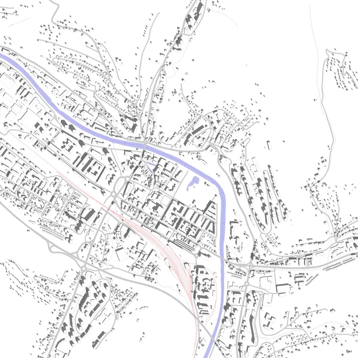 Vsetín site plan (2.5 km)