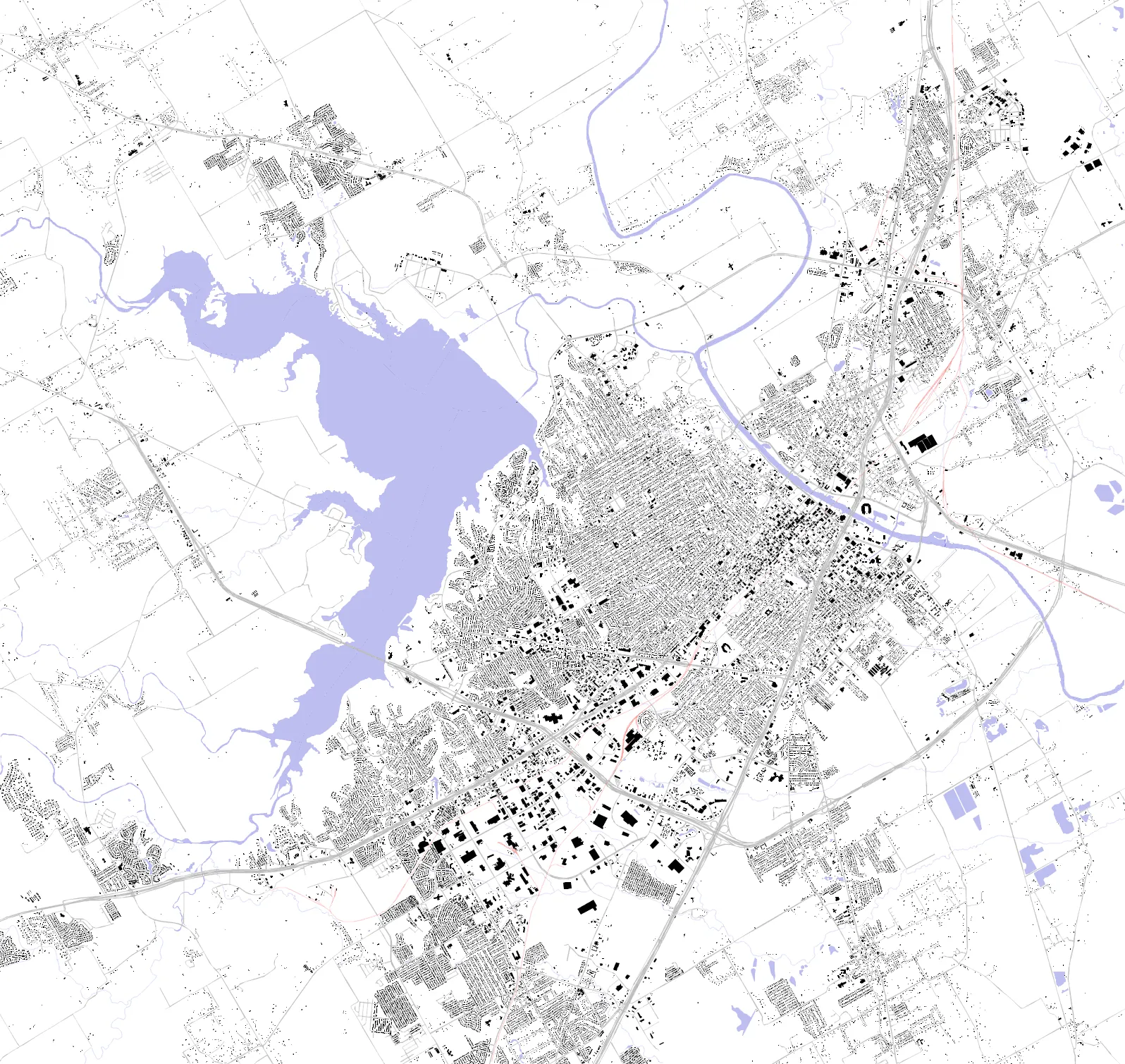 Waco figure ground plan