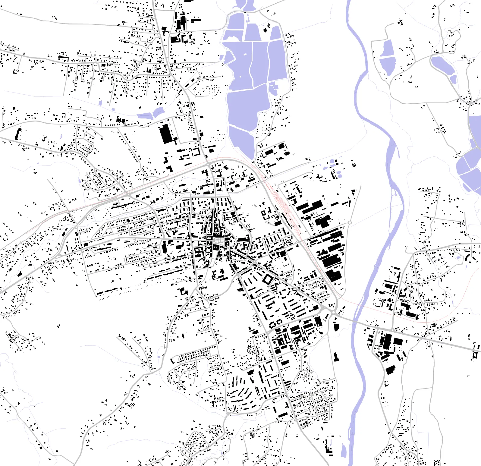 Wadowice figure ground plan
