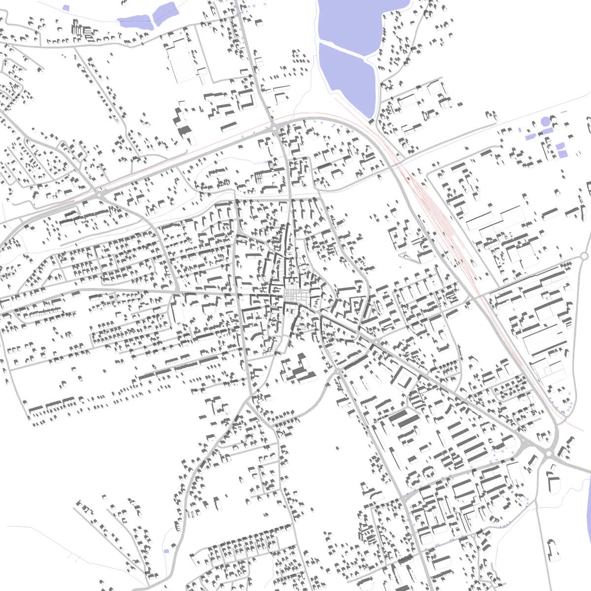 Wadowice site plan (2.5 km)