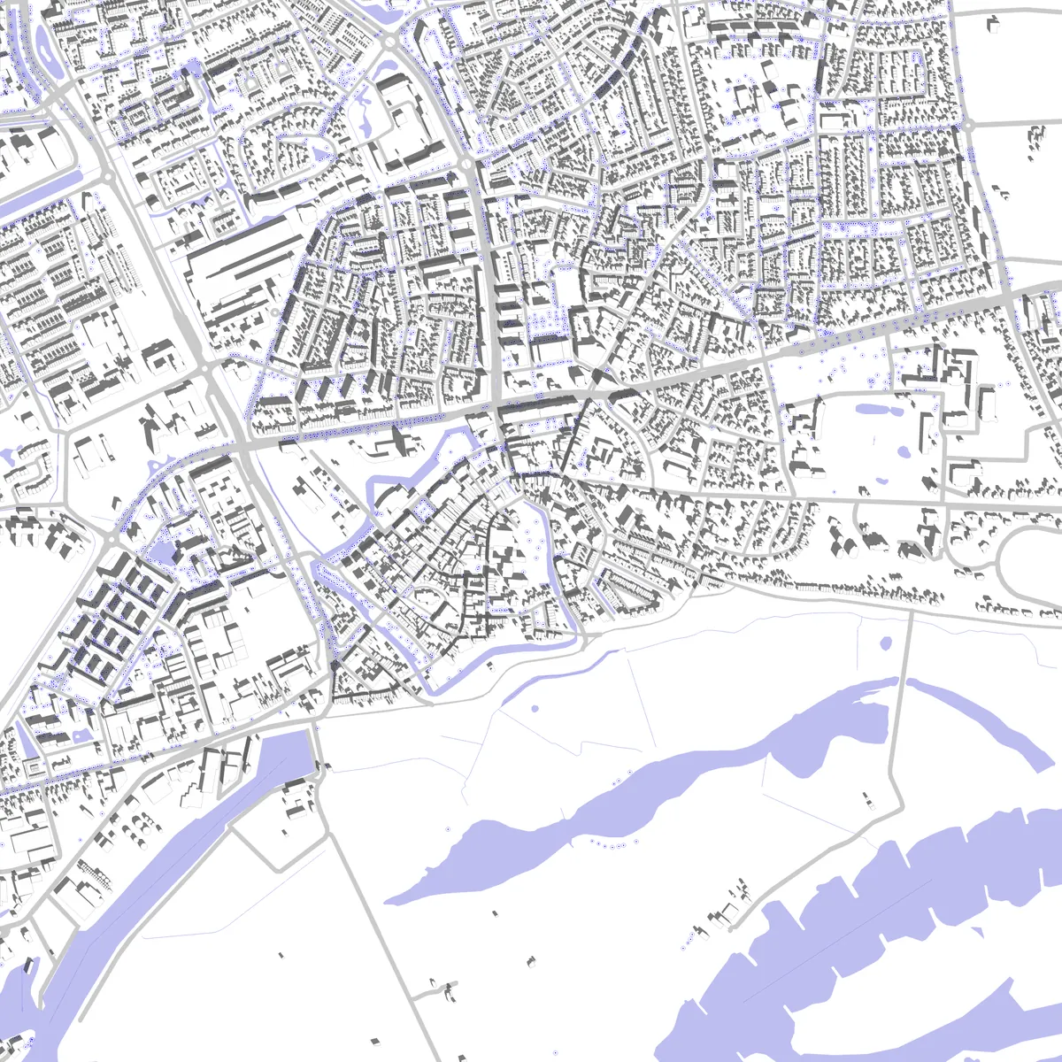 Wageningen situatieplan (2,5 km)