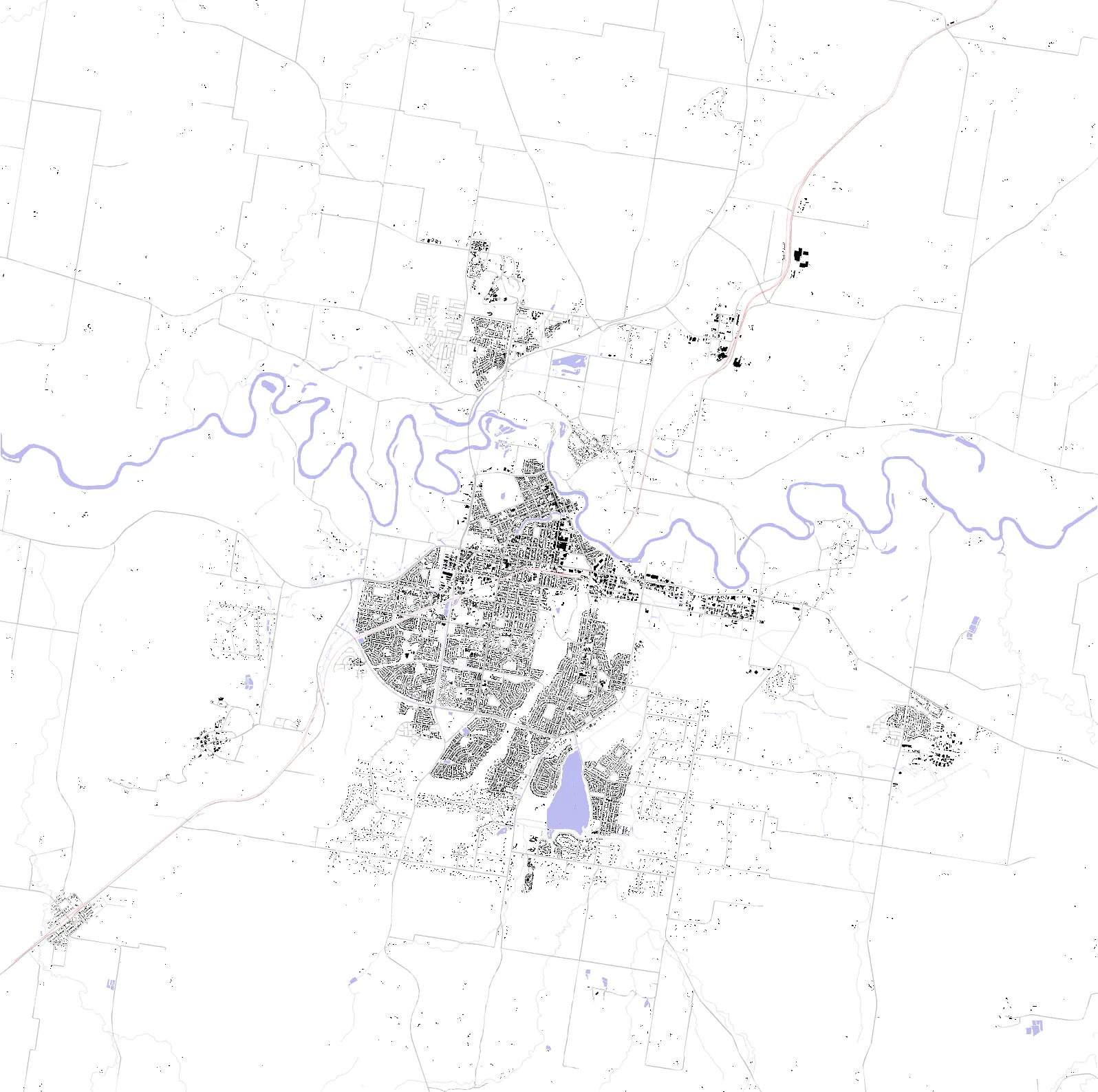 Wagga Wagga figure ground plan