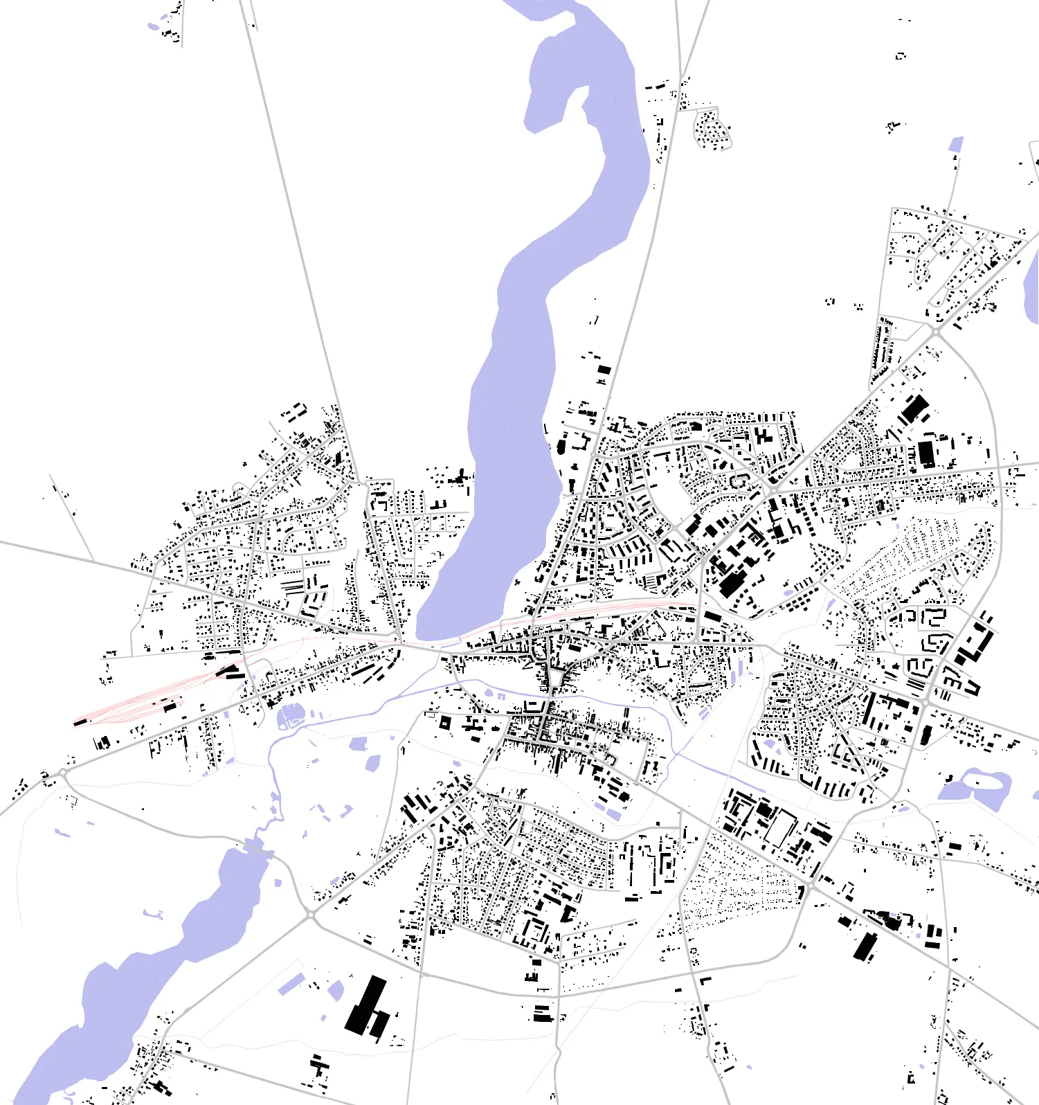 Wągrowiec figure ground plan