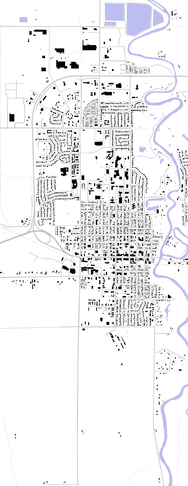 Wahpeton figure ground plan