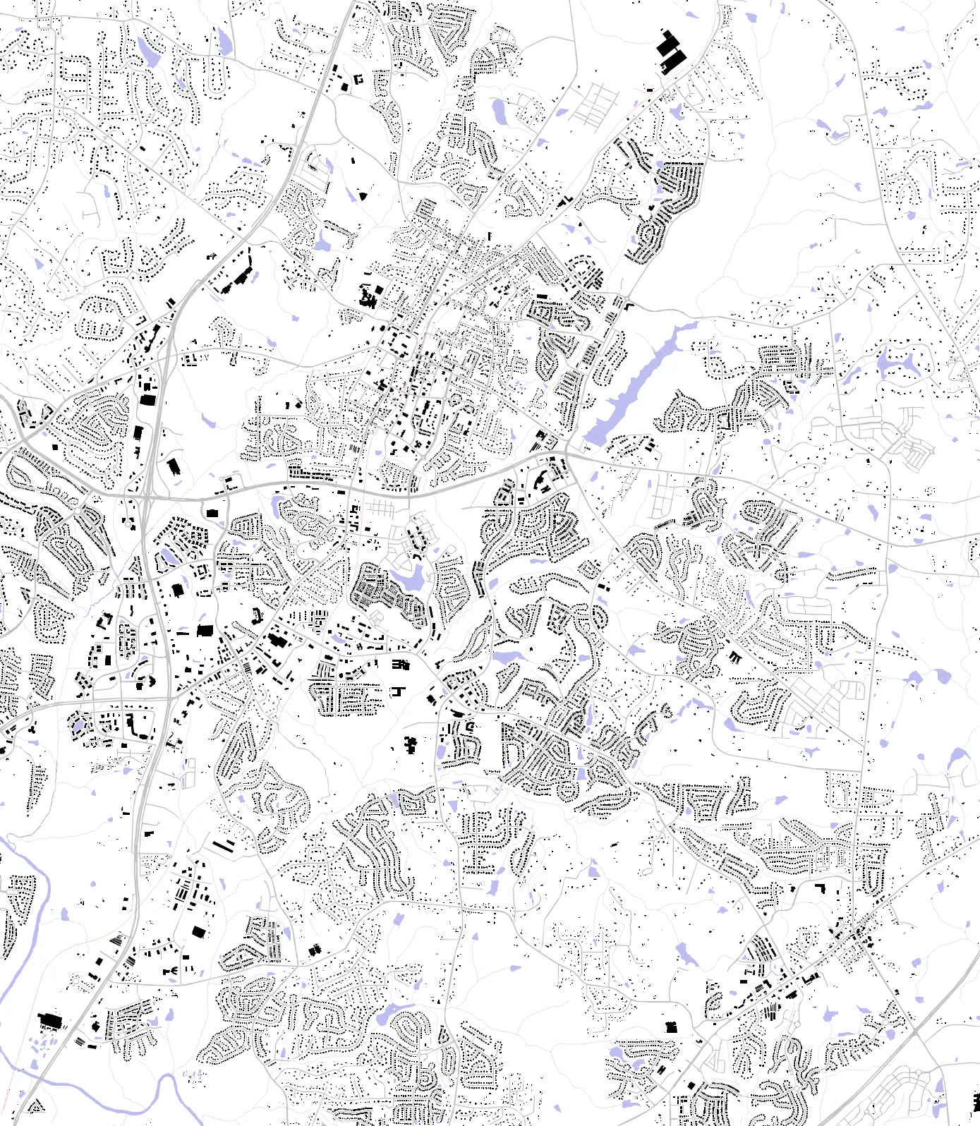 Wake Forest figure ground plan