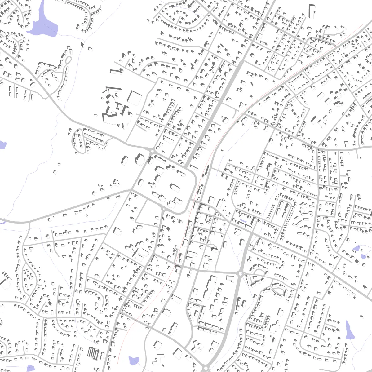 Wake Forest site plan (2.5 km)