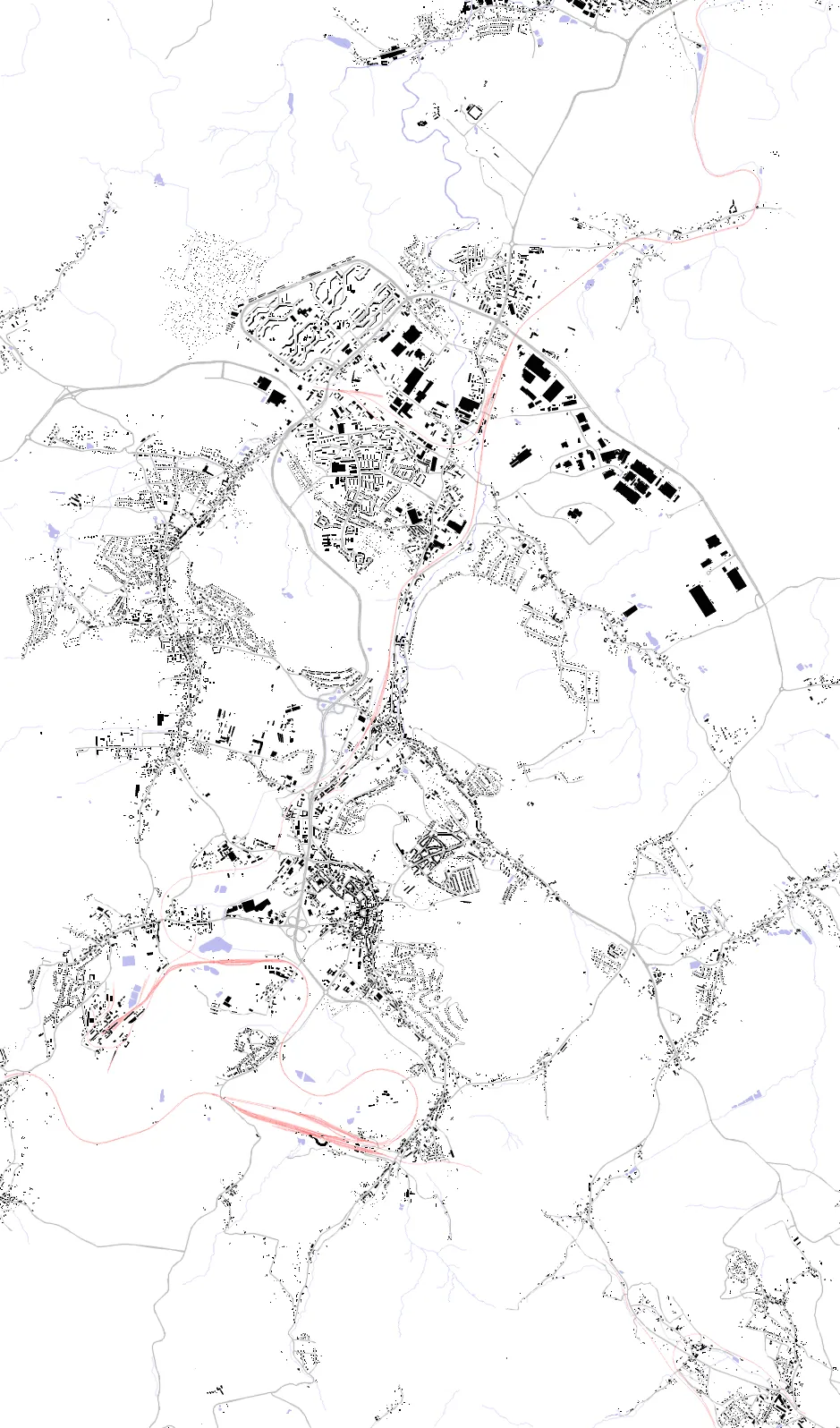 Wałbrzych figure ground plan