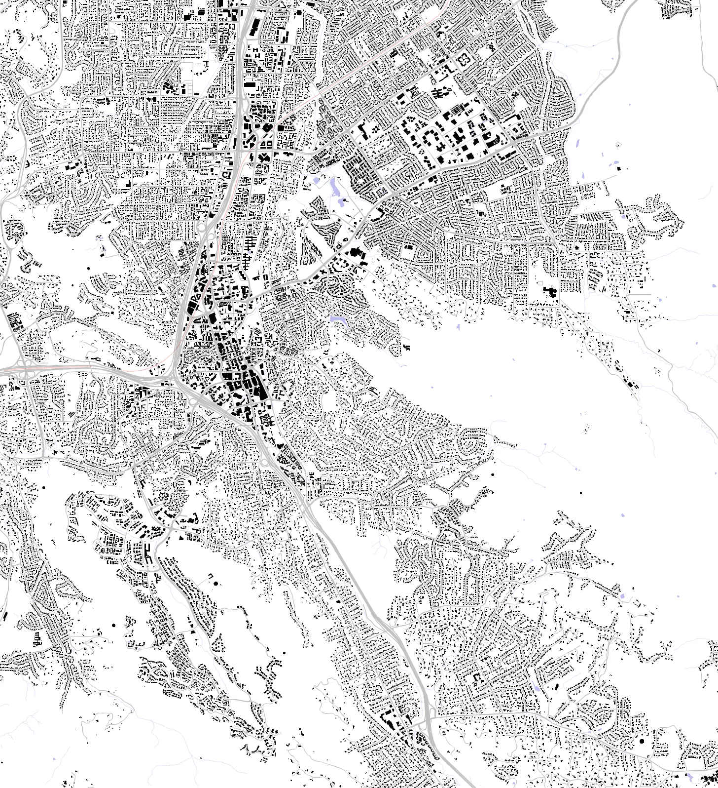 Walnut Creek figure ground plan