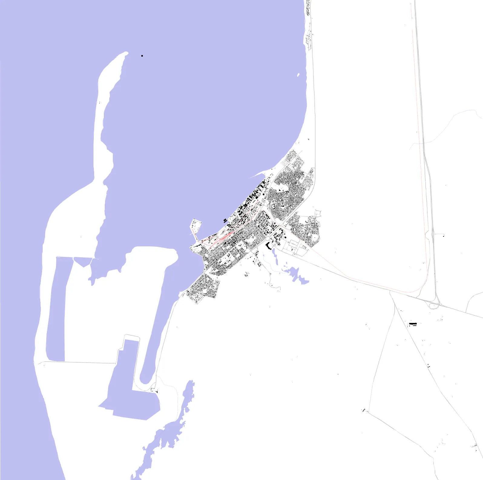 Walvis Bay figure ground plan