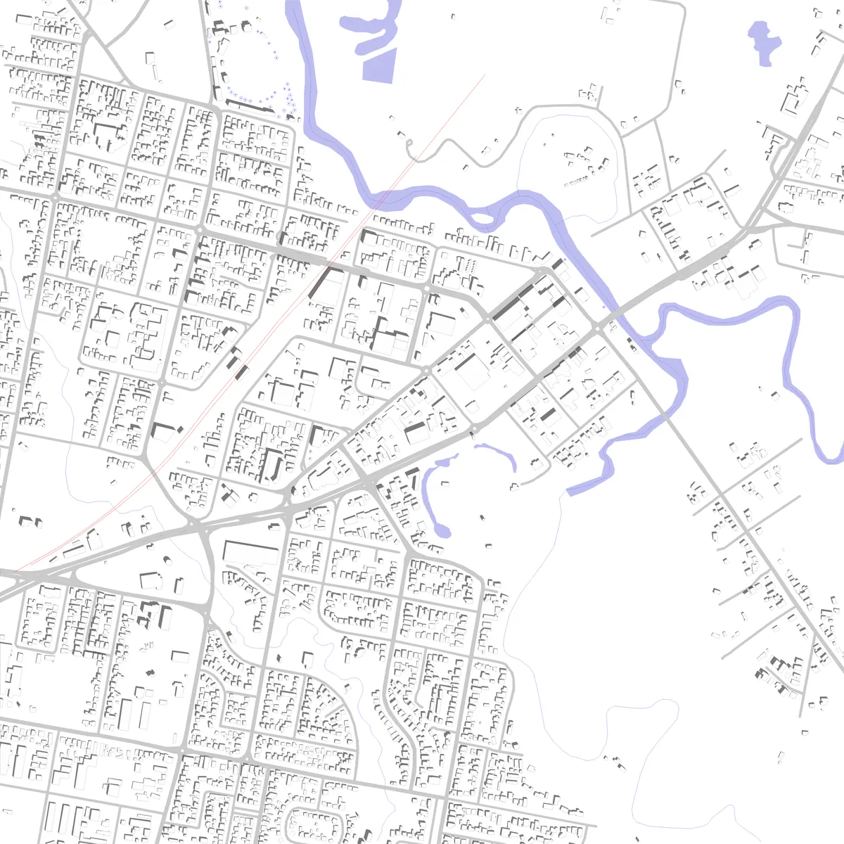 Wangaratta site plan (2.5 km)
