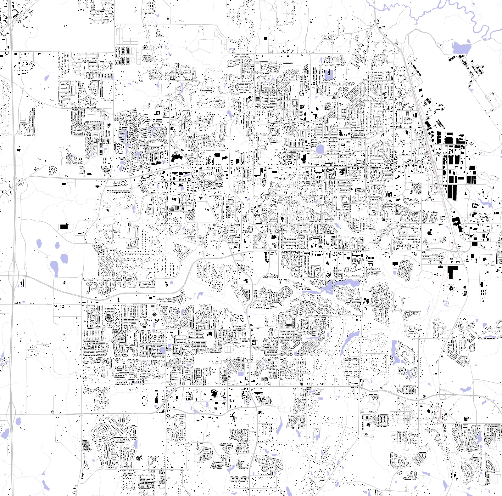 Warner Robins figure ground plan