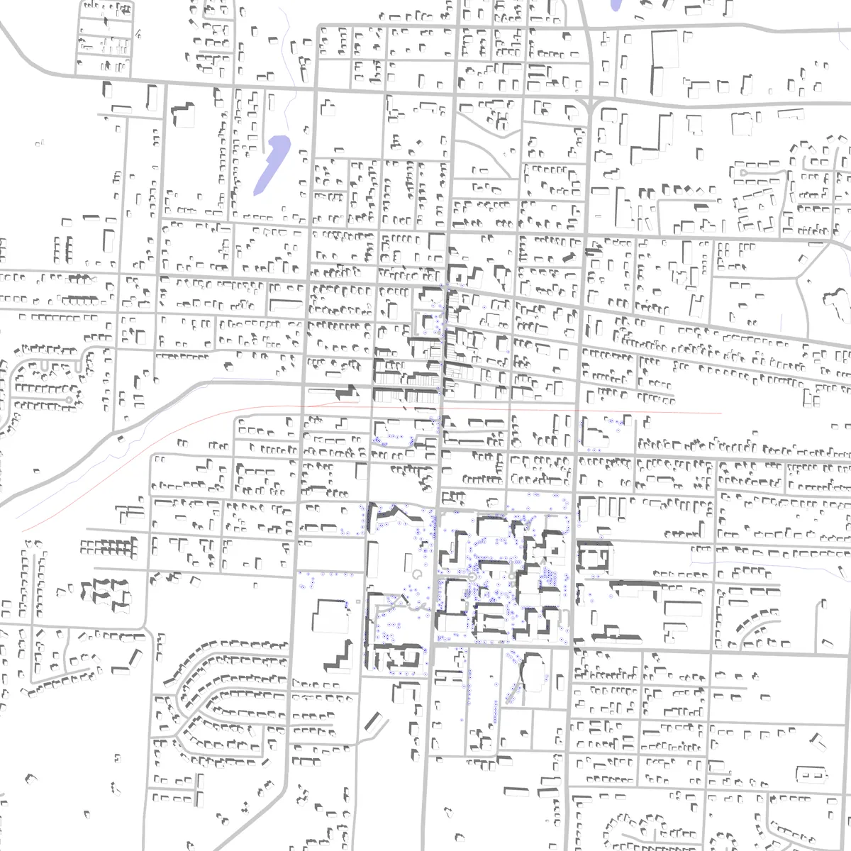 Warrensburg site plan (2.5 km)
