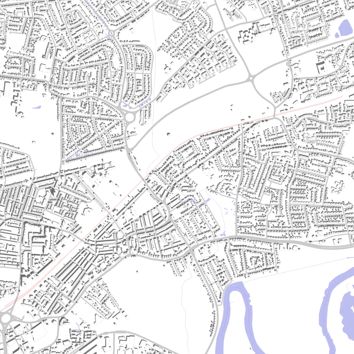Warrington site plan (2.5 km)