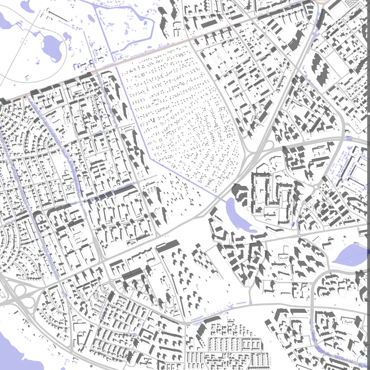 Warszawa plan zagospodarowania (2,5 km)