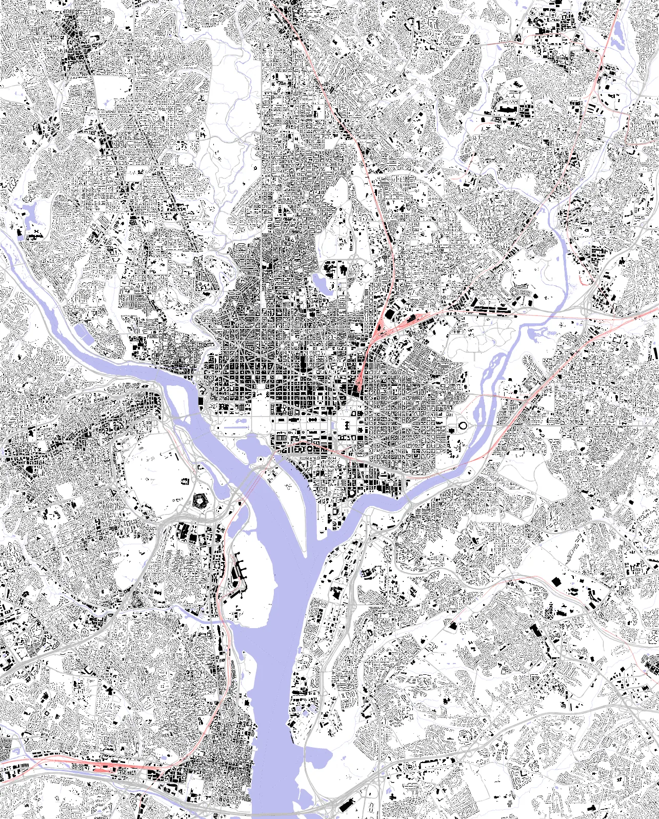 Washington figure ground plan