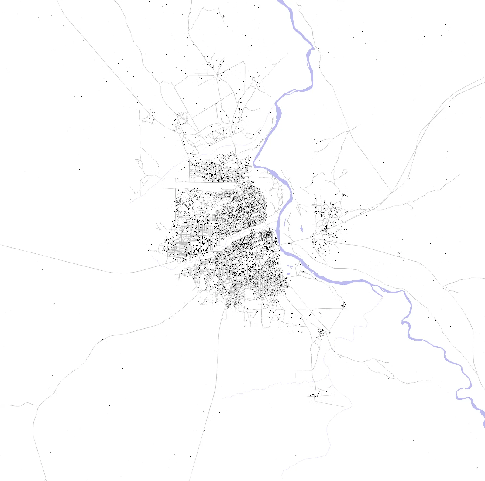 Wau figure ground plan