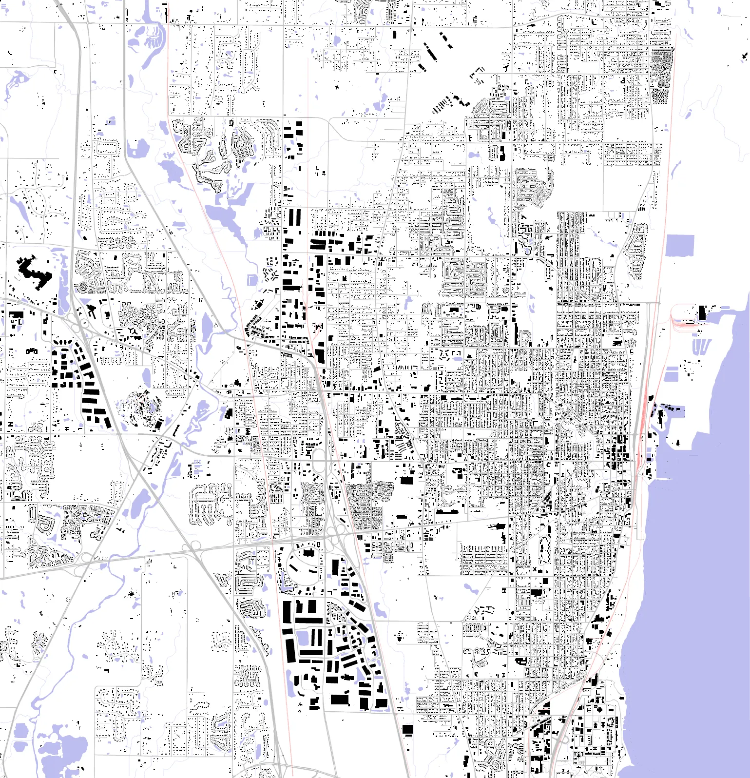 Waukegan figure ground plan