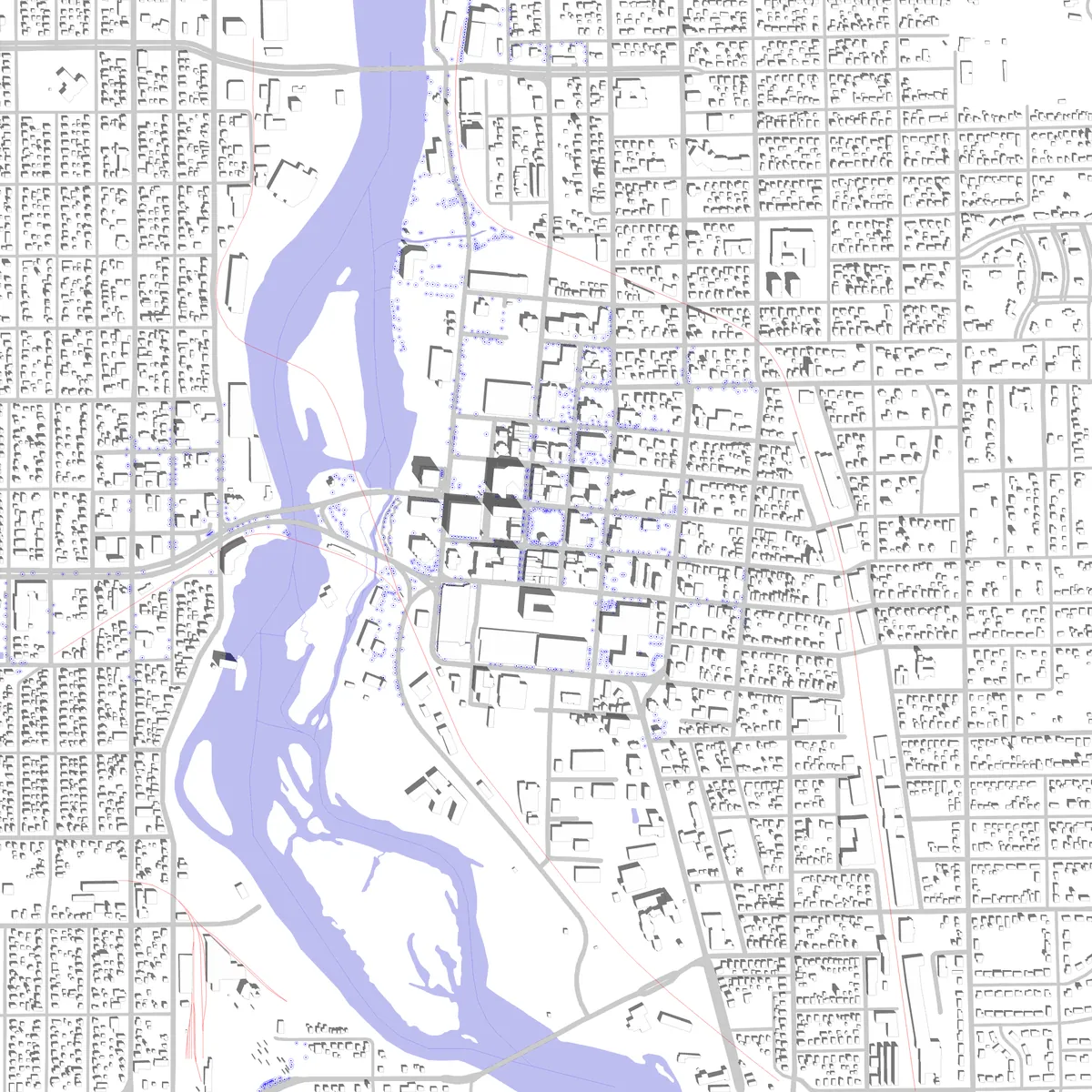 Wausau site plan (2.5 km)