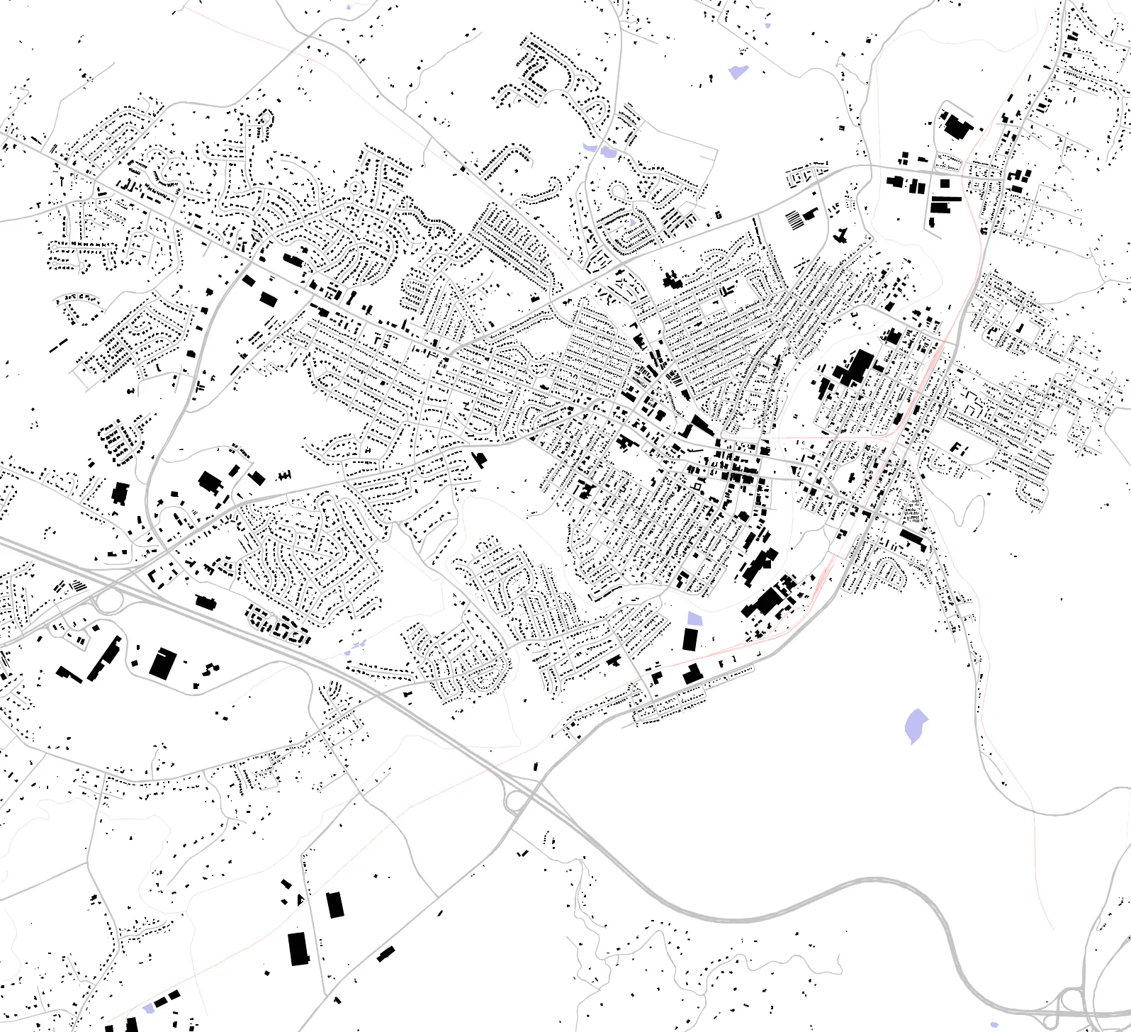 Waynesboro figure ground plan