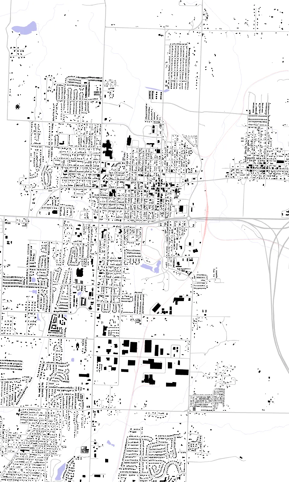 Webb City figure ground plan