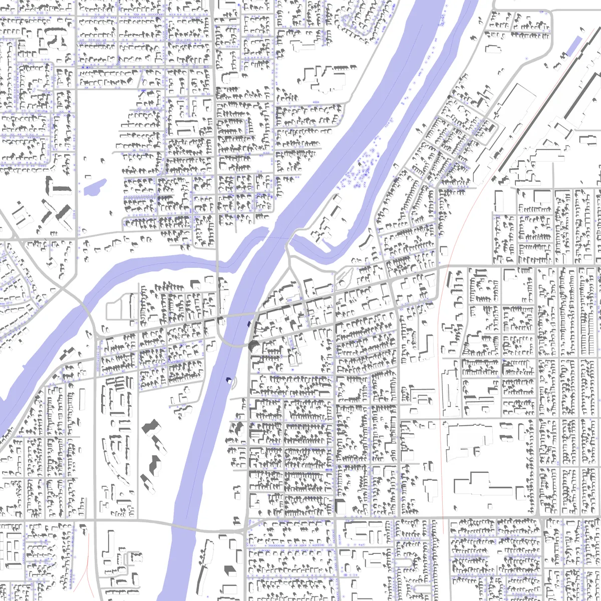 Welland site plan (2.5 km)