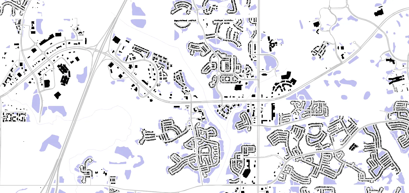 Wesley Chapel figure ground plan