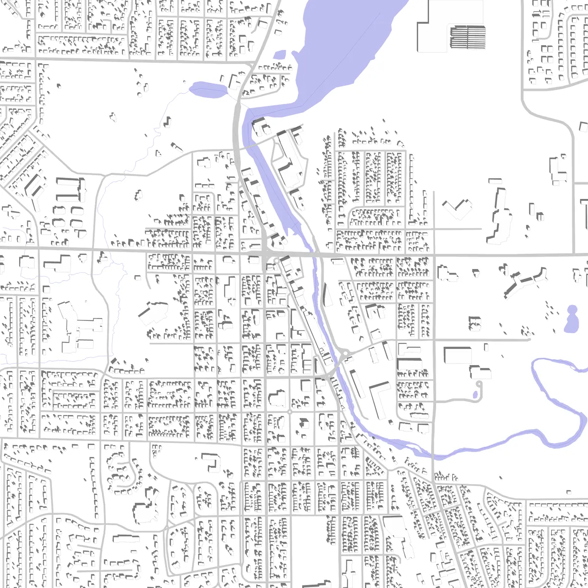 West Bend site plan (2.5 km)